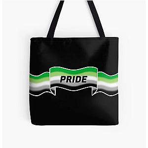 Aromantic Bags - Aromantic pride banner All Over Print Tote Bag RB1901