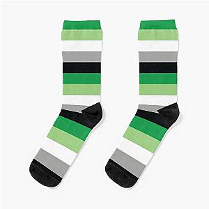 Aromantic Socks - Aromantic Pride Flag Socks RB1901