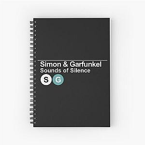 Simon & Garfunkel - NYC Subway Sign Spiral Notebook