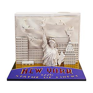 Artropad New York Liberty Statue Omoshiroi Block 3D Notepad With Pen Holder