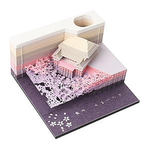 Artropad Purple Kiyomizu Temple Omoshiroi Block 3D Notepad