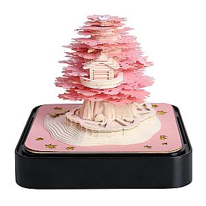 Artropad Pink Sakura Treehouse Omoshiroi Block 3D Memo Pad