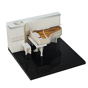 Artropad White Piano Omoshiroi Block 3D Memo Pad With Pen Holder