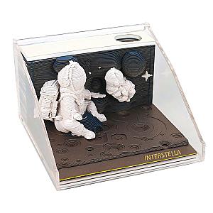 Artropad Astronaut Omoshiroi Block 3D Memo Pad With Pen Holder