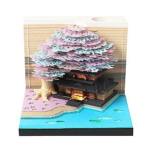 Artropad Marriage Tree Series Omoshiroi Block 3D Notepad With Pen Holder