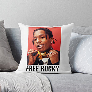 Free Rocky Asap For Fans Throw Pillow RB0111