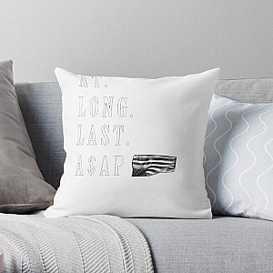 A$AP Rocky - At Long Last ASAP (ALLA) on black  Throw Pillow RB0111