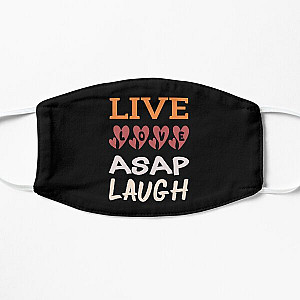 Live Love Asap Laugh  , Gift For Men and Women, Gift Flat Mask RB0111