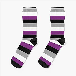 Asexual Flag Socks - Asexual Pride Flag Socks RB1901