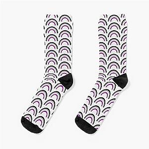 Asexual Flag Socks - Asexual Rainbow Flag Socks RB1901