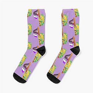 Asexual Flag Socks - Frog Says Asexual Rights! Socks RB1901