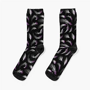 Asexual Flag Socks - Asexual pride Feathers Socks RB1901