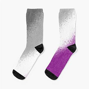 Asexual Flag Socks - Asexual splatter Socks RB1901