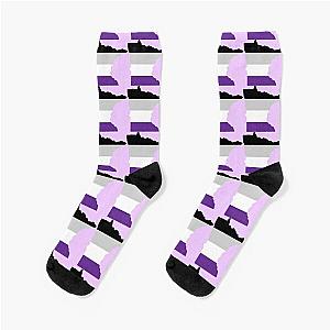 Asexual Flag Socks - Minnesota Asexual Pride Socks RB1901