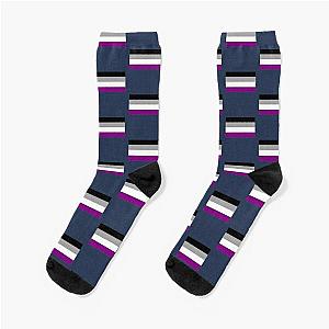 Asexual Flag Socks - LGBTQ Asexual Flag - June Pride Month Asexual flag Socks RB1901