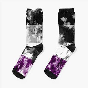 Asexual Flag Socks - Asexual Pride Flag Socks RB1901