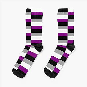 Asexual Flag Socks - Asexual/Ace Pride Flag Socks RB1901