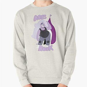 Asexual Flag Sweatshirts - Asexual Pride- Aces Rock! Pullover Sweatshirt RB1901