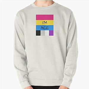 Asexual Flag Sweatshirts - Panromantic Flag Asexual Flag Asexual I'm Ace T-Shirt Pullover Sweatshirt RB1901