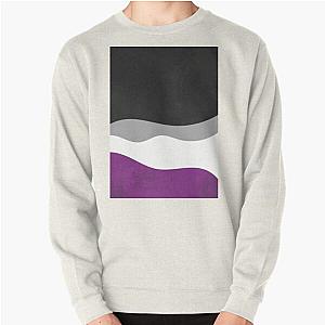 Asexual Flag Sweatshirts - Asexual Pride Flag Gift, Nonsexual identity pride flag , Abstract Minimalism art, LGBT Pullover Sweatshirt RB1901