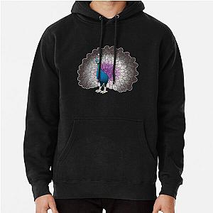 Asexual Flag Hoodies - Asexual Pride Peacock Pullover Hoodie RB1901