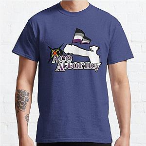 Asexual Flag T-Shirts - Phoenix Wright Ace Attorney Asexual Pride Flag Classic T-Shirt RB1901