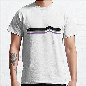 Asexual Flag T-Shirts - "ace." - Asexual Ace Pride Flag Color Strip Classic T-Shirt RB1901