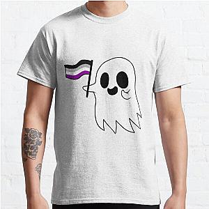 Asexual Flag T-Shirts - Asexual Pride Ghost Classic T-Shirt RB1901