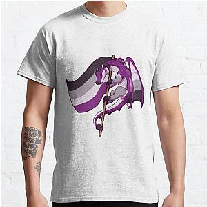 Asexual Flag T-Shirts - Asexual Pride Flag Dragon (3rd Edition) Classic T-Shirt RB1901