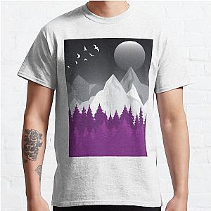 Asexual Flag T-Shirts - Asexual Art Landscape Classic T-Shirt RB1901