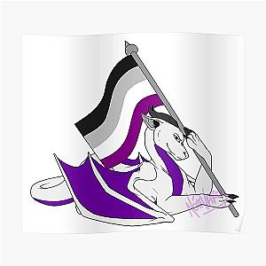 Asexual Flag Posters - Asexual Dragon (Ace Awareness Week) Poster RB1901