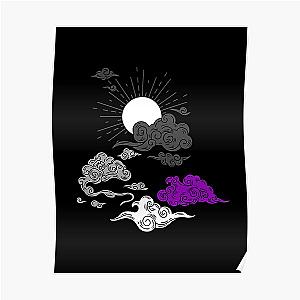 Asexual Flag Posters - Sun and Clouds Ace. Asexual Pride Poster RB1901