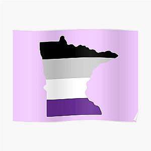 Asexual Flag Posters - Minnesota Asexual Pride Poster RB1901