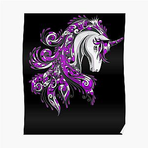 Asexual Flag Posters - Asexual Unicorn Poster RB1901