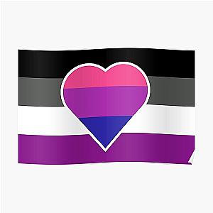 Biromantic Asexual Flag - Biromantic Asexual Flag Poster RB1901