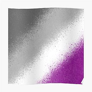 Asexual Flag Posters - Asexual splatter Poster RB1901