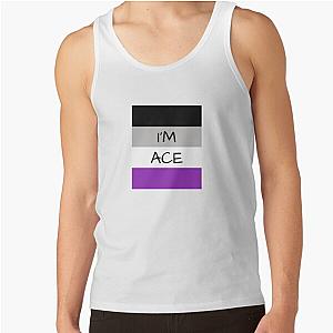 Asexual Flag Tank Tops - ASEXUAL FLAG I'M ACE ASEXUAL T-SHIRT Tank Top RB1901