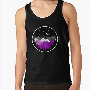 Asexual Flag Tank Tops - Asexual Pride Mountain Tank Top RB1901