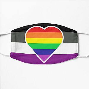 Asexual Flag Face Masks - Homoromantic Asexual Flag Flat Mask RB1901