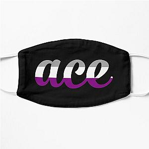 Asexual Flag Face Masks - Ace - Asexual pride flag colors Flat Mask RB1901