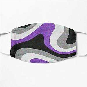 Asexual Flag Face Masks - Asexual Retro Swirl Flag Flat Mask RB1901