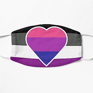 Biromantic Asexual Flag - Biromantic Asexual Flag Flat Mask RB1901