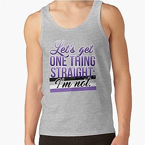 Asexual Flag Tank Tops - Let's Get One Thing Straight: I'm Not • Asexual Version • LGBTQ* Tank Top RB1901