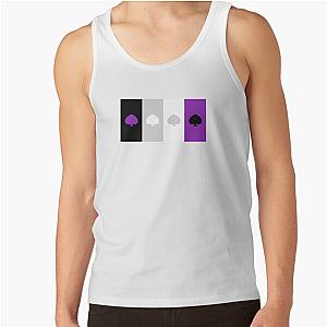 Asexual Flag Tank Tops - ASEXUAL FLAG ASEXUAL ACE OF SPADES ASEXUAL T-SHIRT Tank Top RB1901