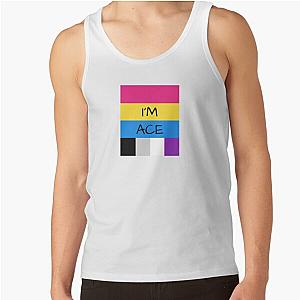 Asexual Flag Tank Tops - Panromantic Flag Asexual Flag Asexual I'm Ace T-Shirt Tank Top RB1901