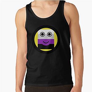 Asexual Flag Tank Tops - Asexual Smiley Asexual Emoji Asexual Flag Emoji T-Shirt Tank Top RB1901