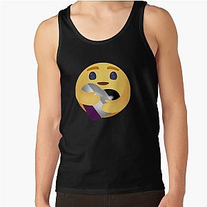 Asexual Flag Tank Tops - LGBTQ Asexual Care Emoji - New Care Emoji Asexual LGBTQ Pride Month Tank Top RB1901