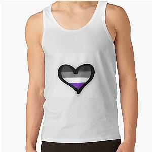 Asexual Flag Tank Tops - Asexual Heart Tank Top RB1901