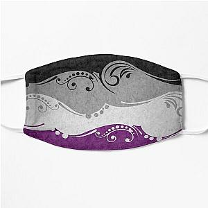 Asexual Flag Face Masks - Asexual Ornamental Flag Flat Mask RB1901