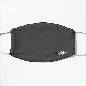 Asexual Flag Face Masks - Asexual Pride LGBT Heart Flat Mask RB1901